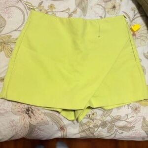 Zara Lime Green Women's Shorts